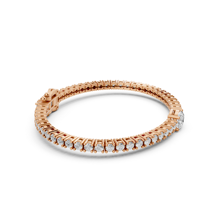 Daphne - Diamanten Tennisarmband met Ovale Middensteen - 18K Goud - 4,34 ct