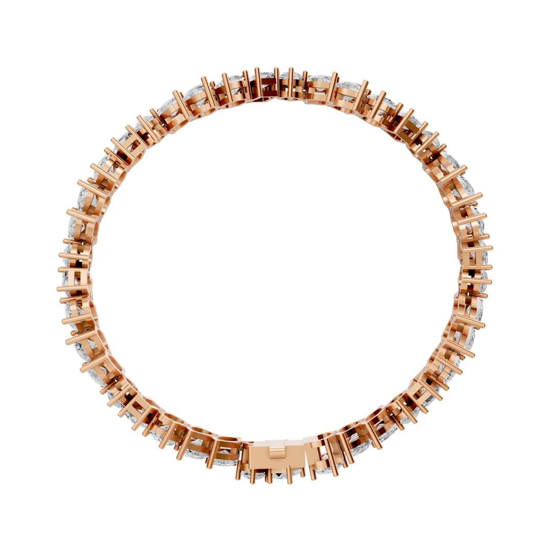 Tennisarmband met Fancy Cut Mix Diamonds - 18K Goud - 12,72 ct