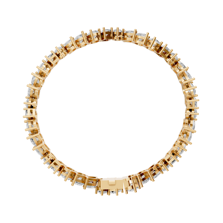 Tennisarmband met Fancy Cut Mix Diamonds - 18K Goud - 12,72 ct