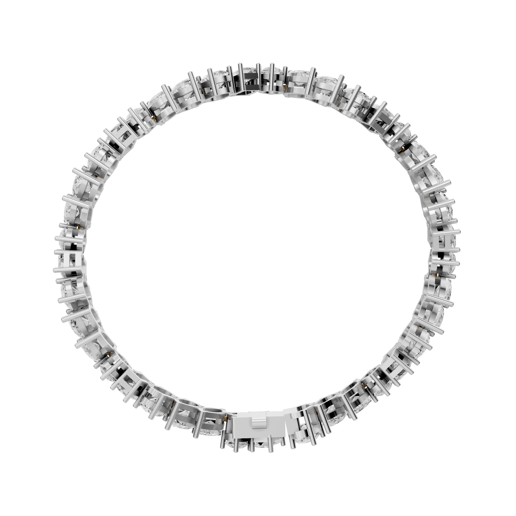 Claire - In Stock - Lab Grown Diamond Tennis Bracelet with Fancy Cut Mix Diamonds - 18K Gold - 12,72 ct