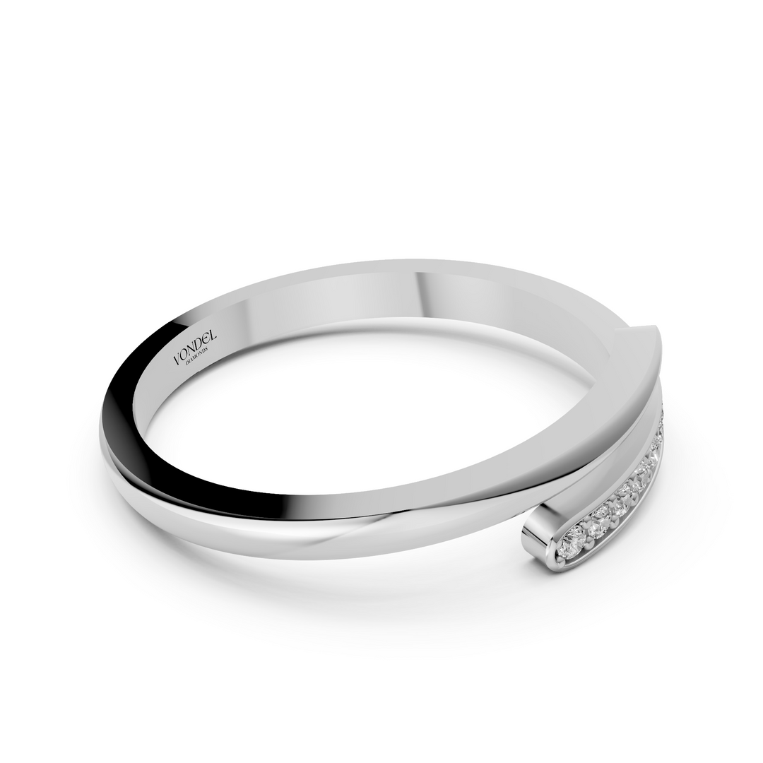 Wrap around Ring met ronde briljanten - 18K Goud - 0,07 ct
