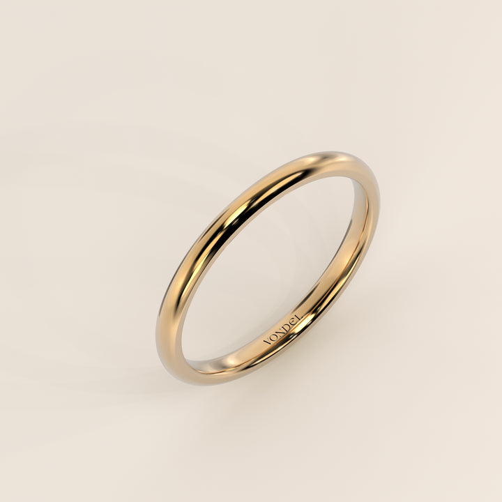 Alliance simple, 2 mm, or jaune