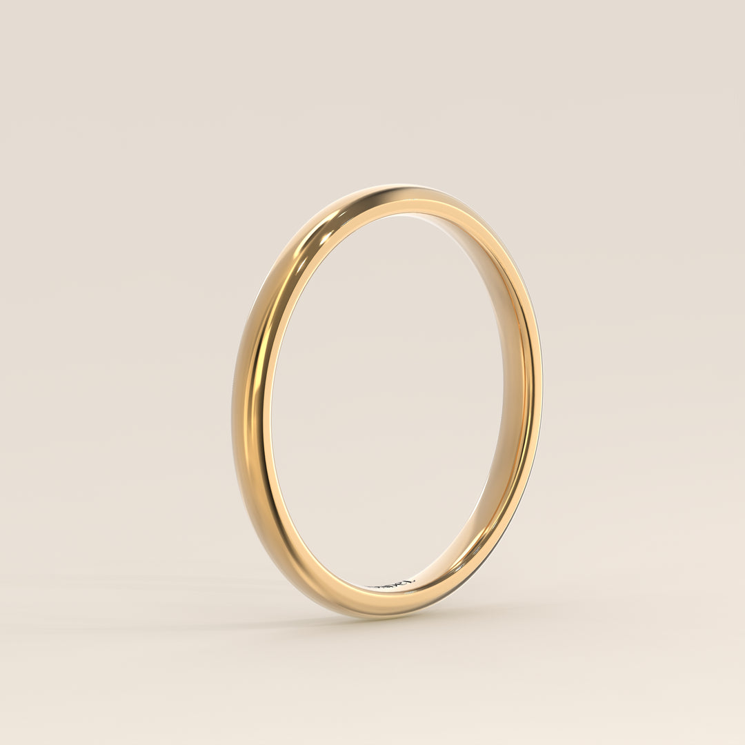 Alliance simple, 2 mm, or jaune