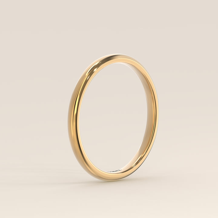 Alliance simple, 2 mm, or jaune