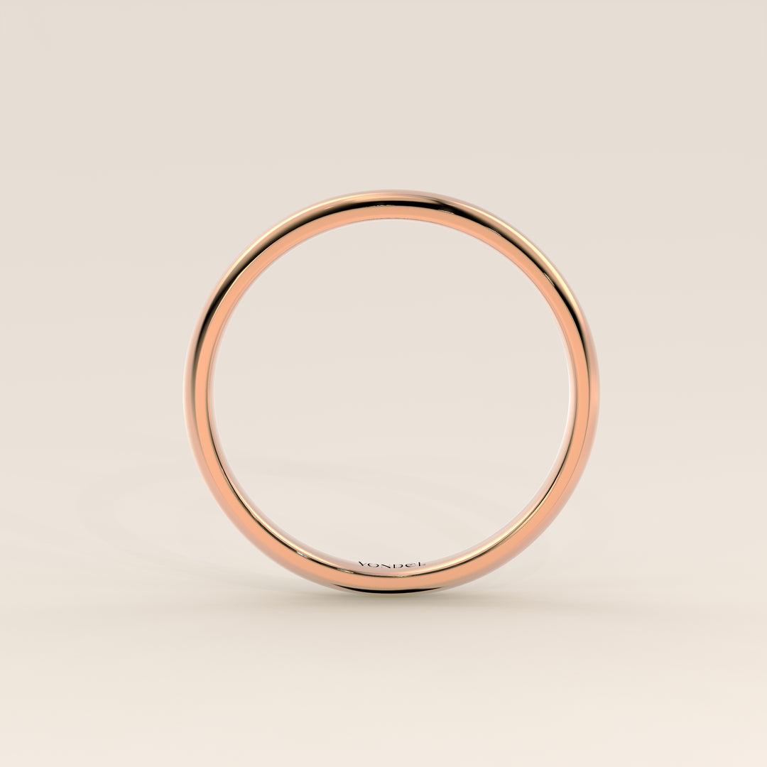 Alliance simple, 2 mm, or rose