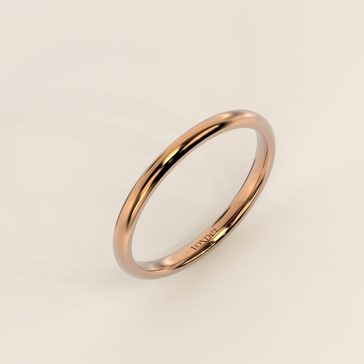 Alliance simple, 2 mm, or rose