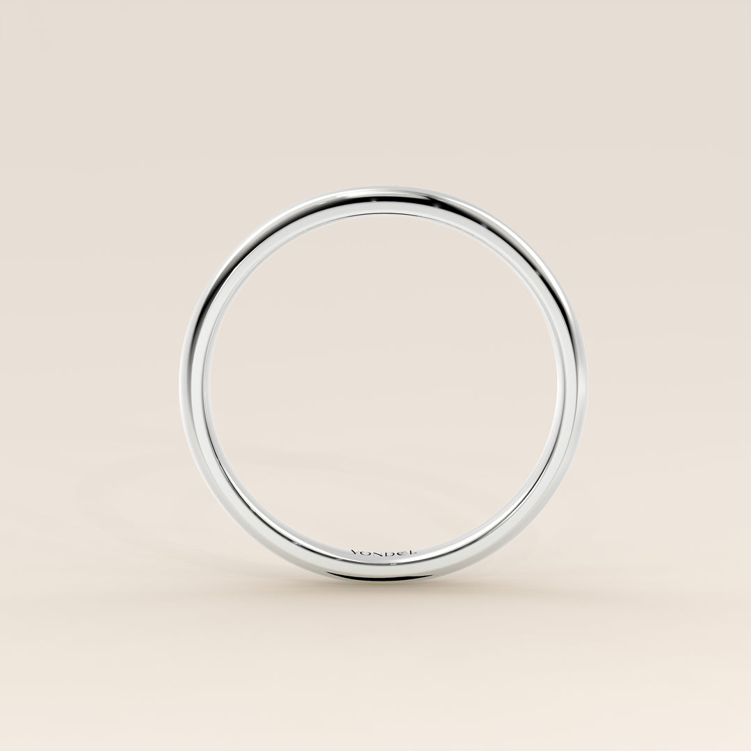 Alliance simple, 2 mm, or blanc