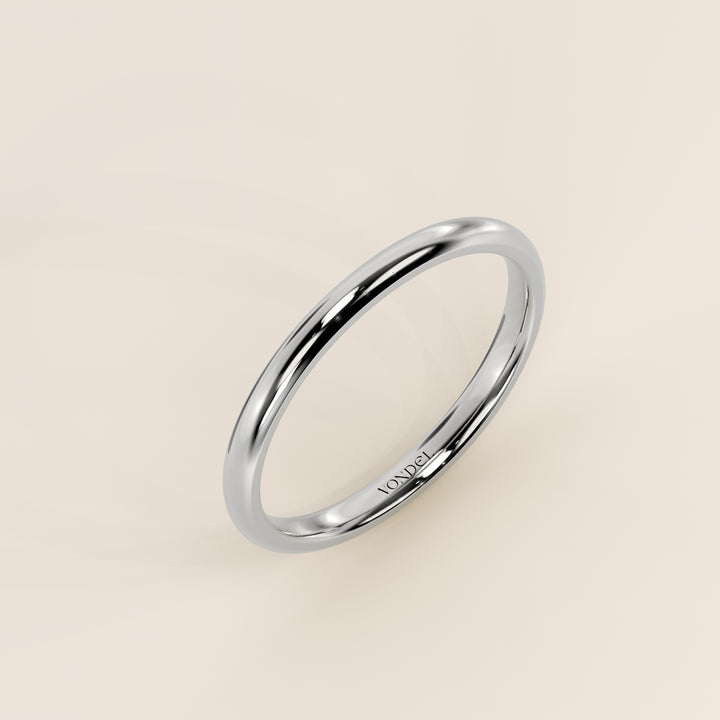 Alliance simple, 2 mm, or blanc