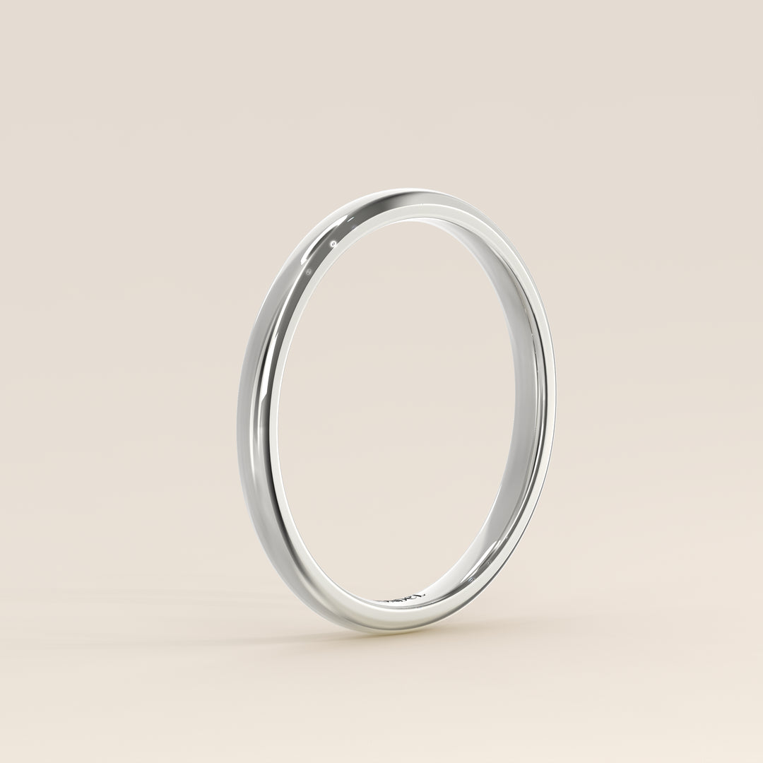 Alliance simple, 2 mm, or blanc