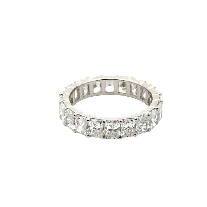 Radiant Eternity Ring, U zetting - Platina - 4,20 ct