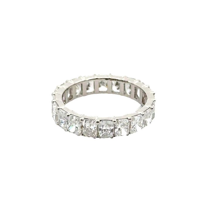 Radiant Eternity Ring, U zetting - Platina - 4,20 ct
