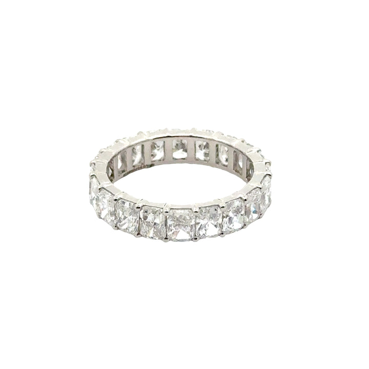 Radiant Eternity Ring, U zetting - Platina - 4,20 ct