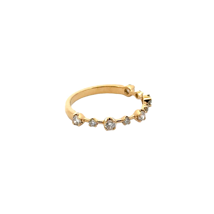 Multi Rond Briljant Ring - 18K Geelgoud - 0,43 ct