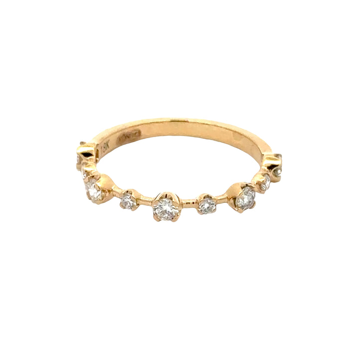 Multi Rond Briljant Ring - 18K Geelgoud - 0,43 ct