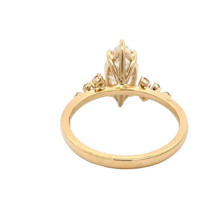 Marquise Ring Diamant Snowdrift 1,5 ct  - 18K Geelgoud