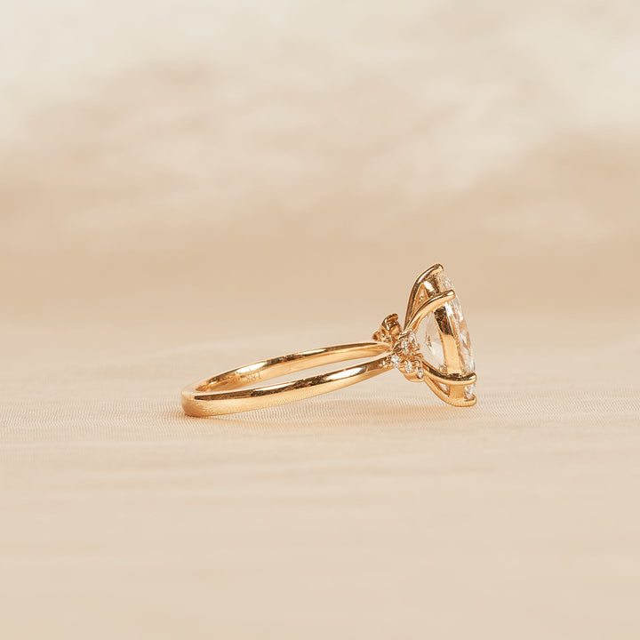 Marquise Ring Diamant Snowdrift 1,5 ct  - 18K Geelgoud