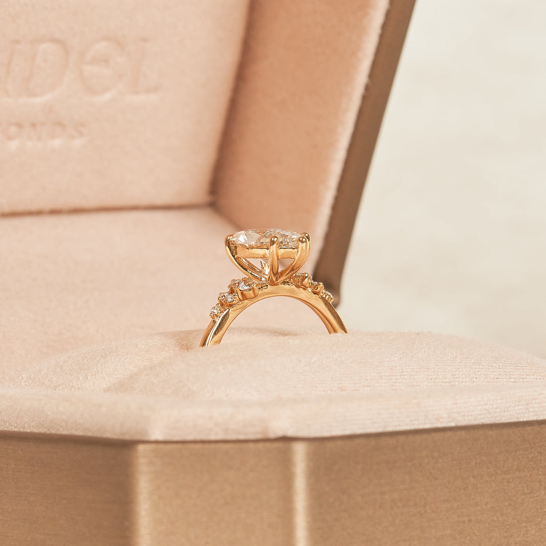 Marquise Ring Diamant Snowdrift 1,5 ct  - 18K Geelgoud