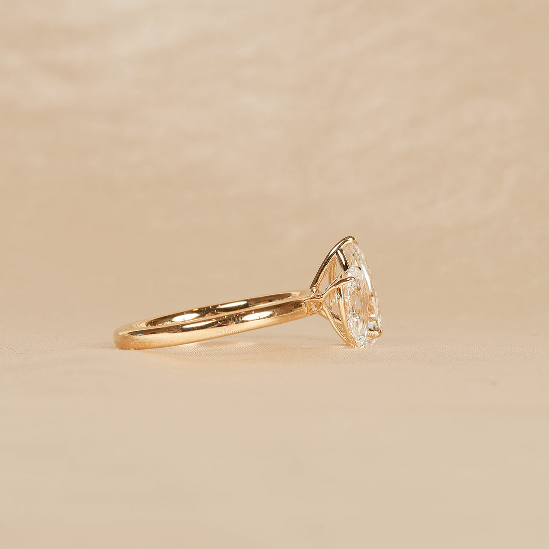 Léa – Birnenförmiger Toi et Moi Labor-Diamantring – 18 Karat Gold – 2,72 ct