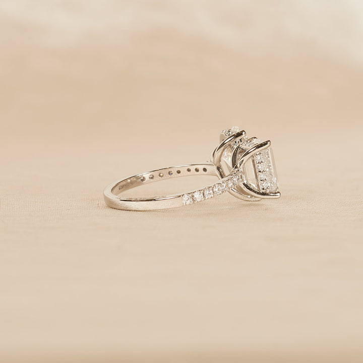Elisa - In Stock - Toi et Moi Wrap Lab Grown Diamond Ring - Platinum - 3,54 ct