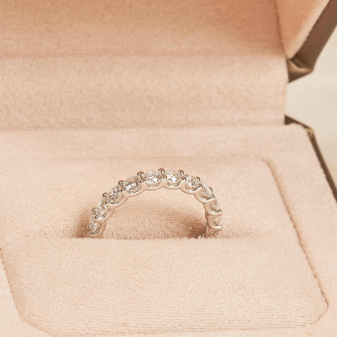 Gigi - Lab Grown Diamond Row Ring Three Quartet Set - 18K Gold - 1.6 ct
