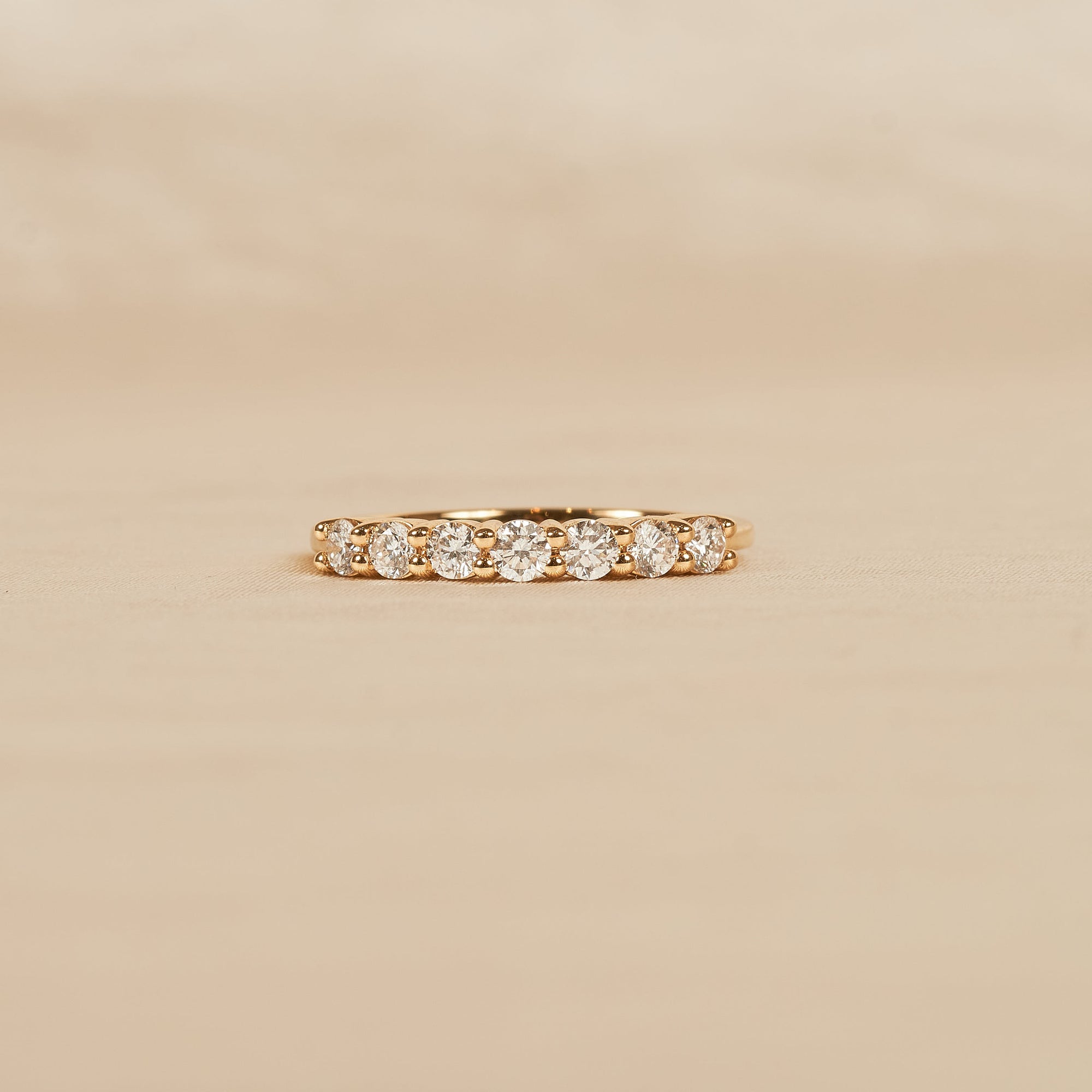 Elodie - In Stock - Lab Grown Diamond Row Ring - 18K Gold - 0,5 ct