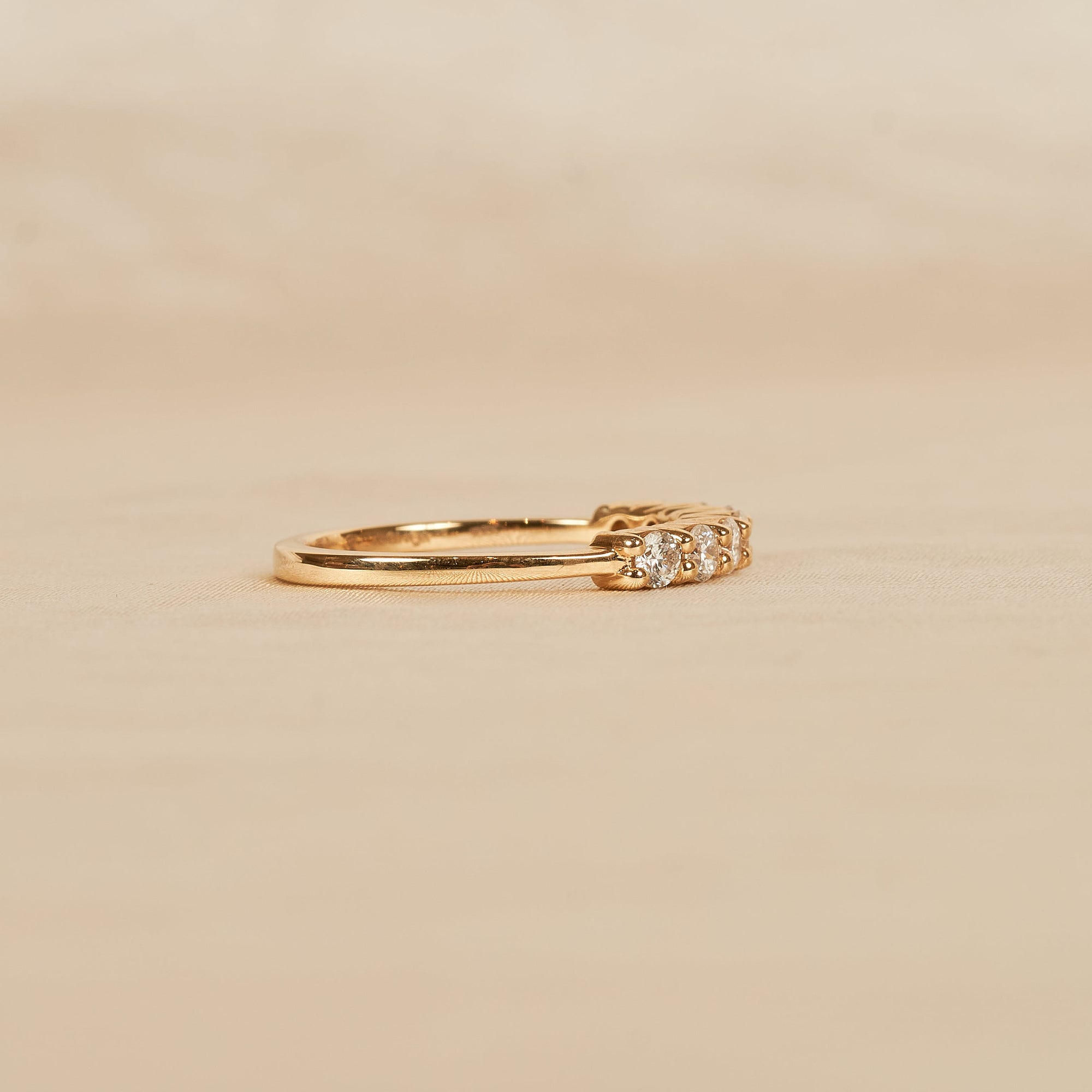 Elodie - In Stock - Lab Grown Diamond Row Ring - 18K Gold - 0,5 ct