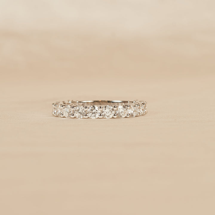 Gigi - Diamanten Rijring driekwart gezet - 18K Witgoud -1.71 ct