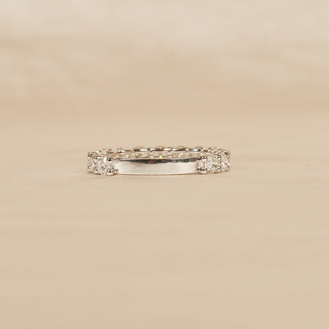 Gigi - Diamanten Rijring driekwart gezet - 18K Witgoud -1.71 ct