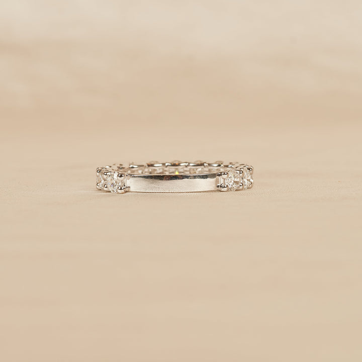 Gigi - Diamanten Rijring driekwart gezet - 18K Witgoud -1.71 ct