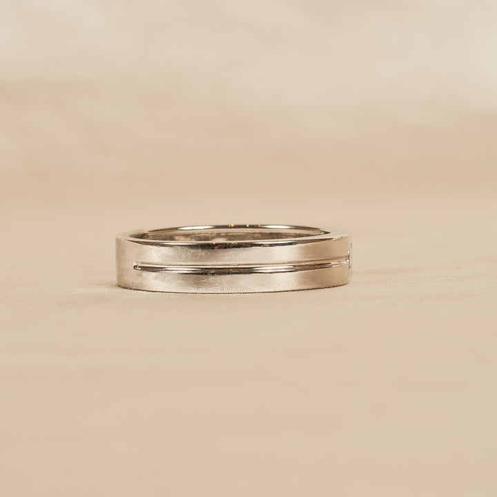 Jacob - Heren trouwring - PLATINUM - 0,22 ct