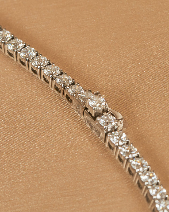 Diamanten Tennis Collier 42 cm - 18K Goud - 14 ct Lab Diamant