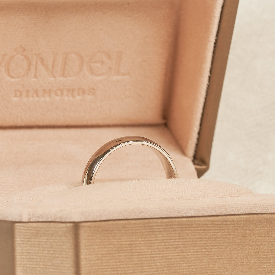 Josh -  Ring Heren trouwring - Platinum