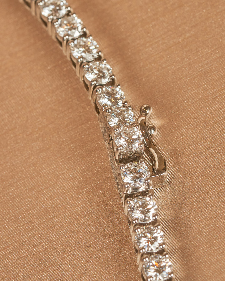 Diamanten Tennis Collier 42 cm - 18K Goud - 14 ct Lab Diamant