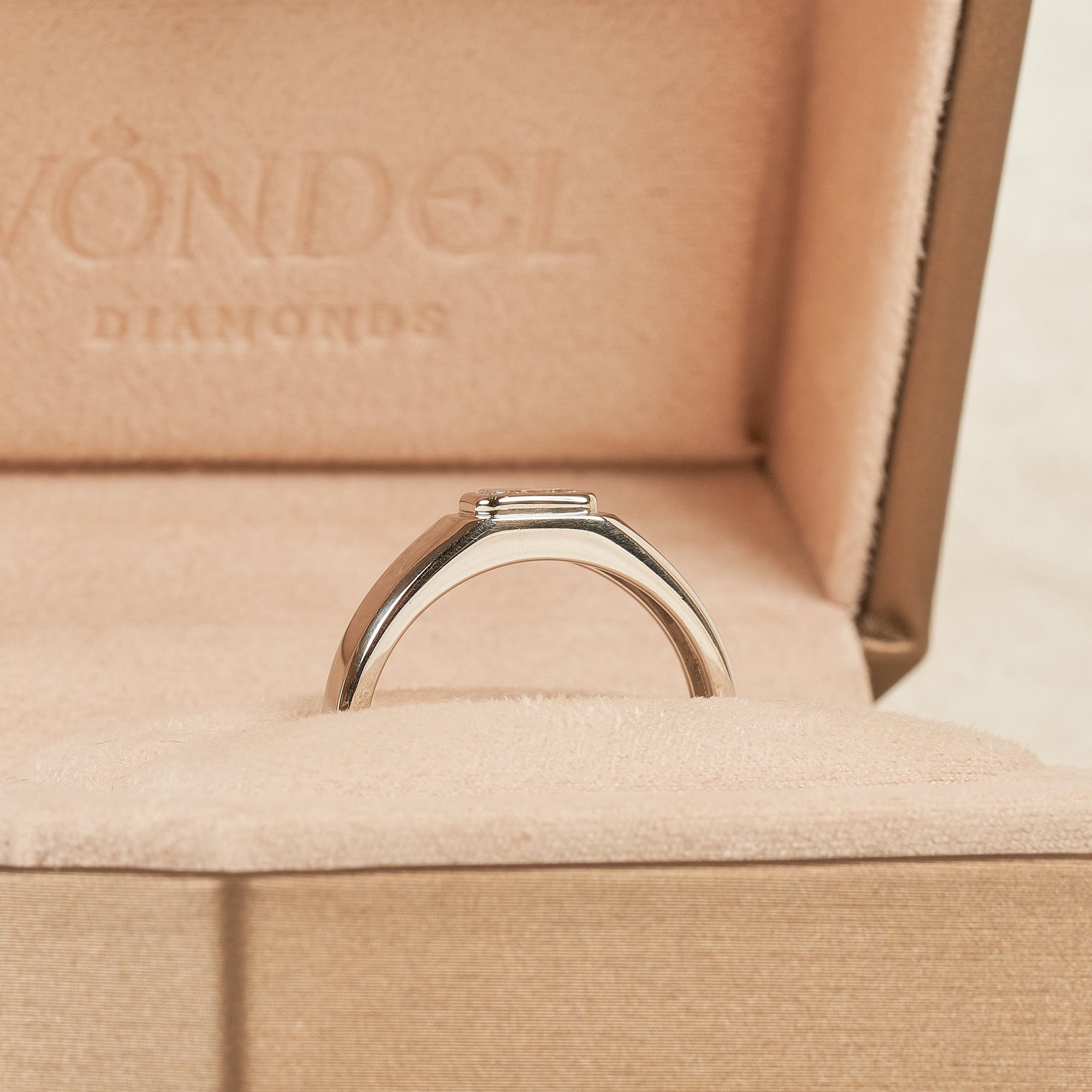 James - In Stock - Men's Wedding Band - PLATINUM - 0,53 ct