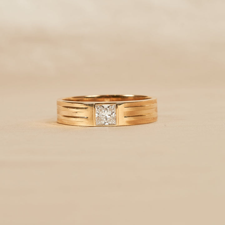 Max - Heren trouwring - 18K Geelgoud - 0,52 ct