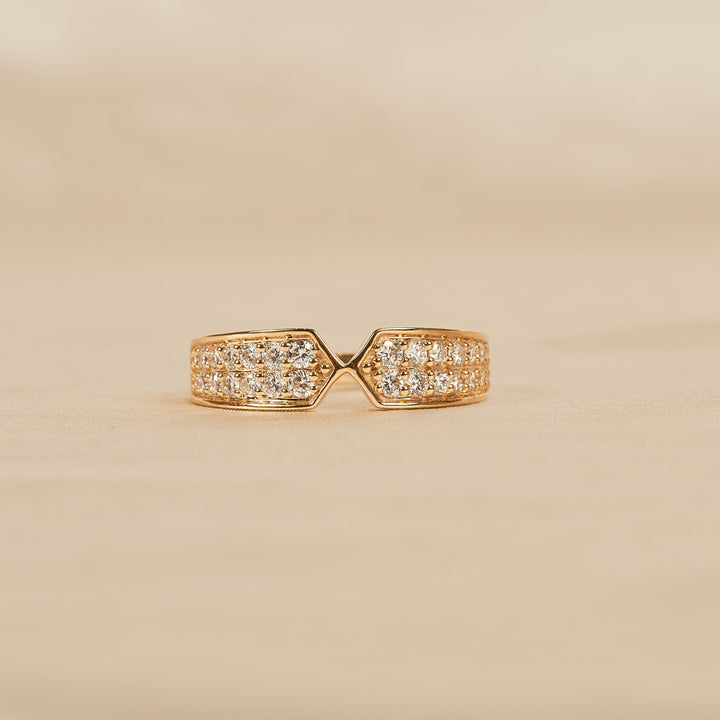 Luna Ring - Pave Diamond Ring