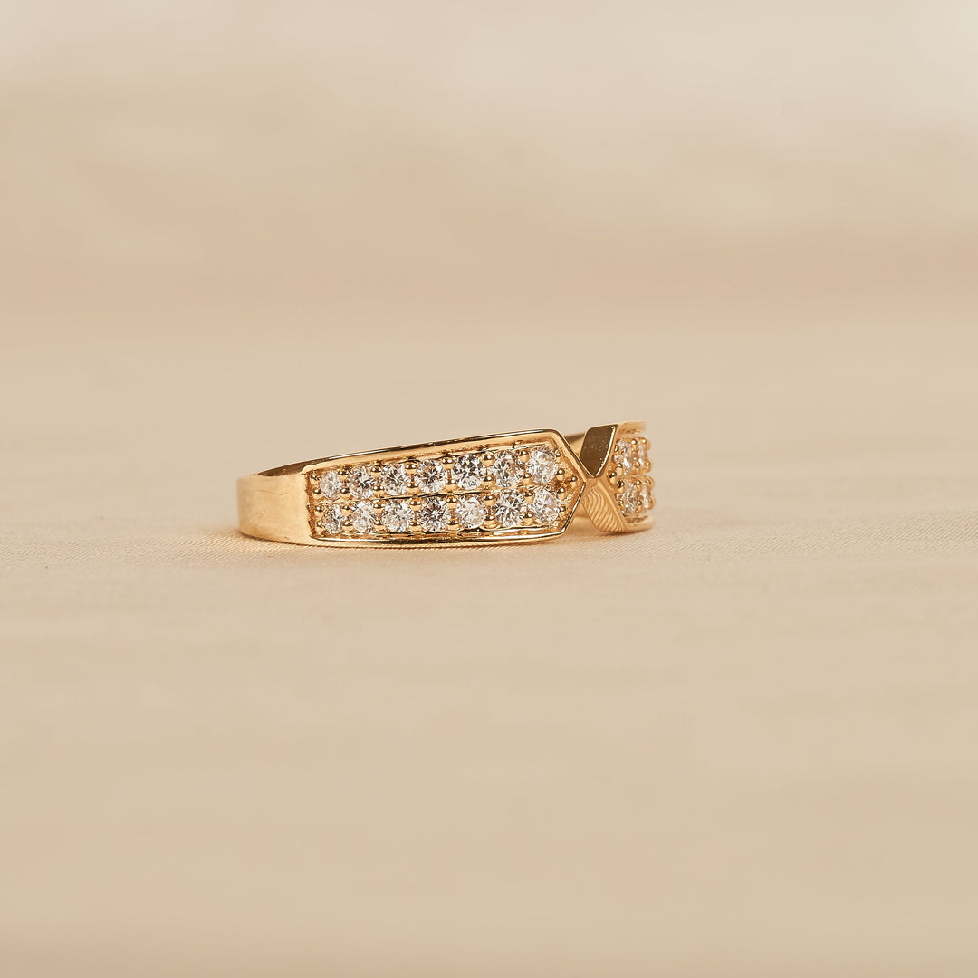 Luna Ring - Pave Diamond Ring