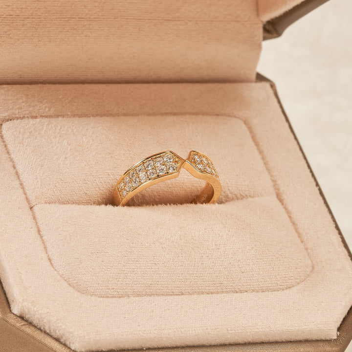 Luna Ring - Pave Diamond Ring