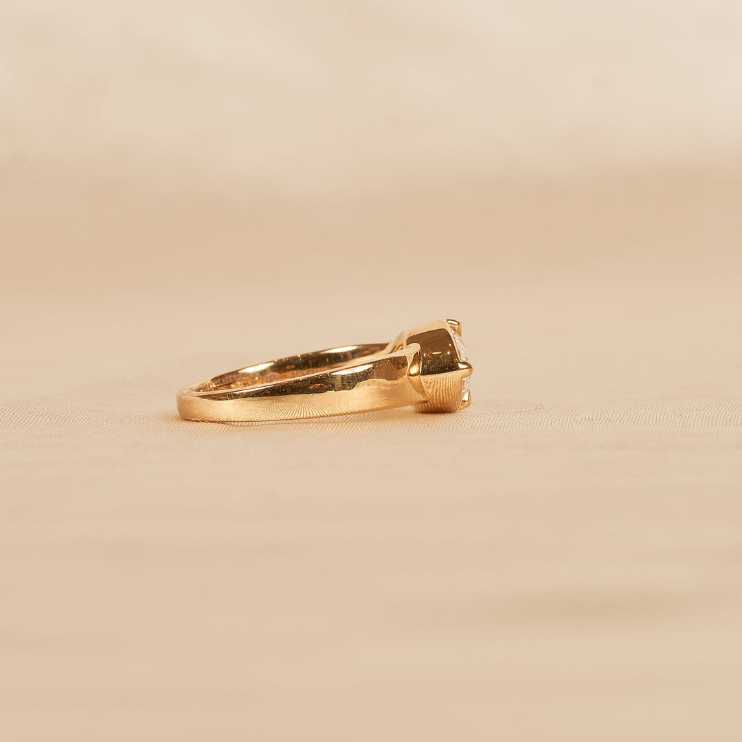 Eloise - Marquise Chunky Pink Ring - 18K Geelgoud - 1,02 ct