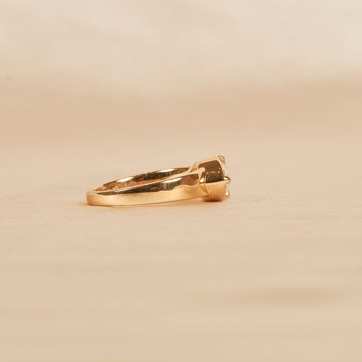 Eloise - Marquise Chunky Pink Ring - 18K Geelgoud - 1,02 ct