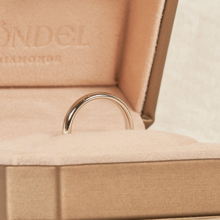 Luca - In Stock - Plain Men's Wedding Band 4 mm - 18K Gold