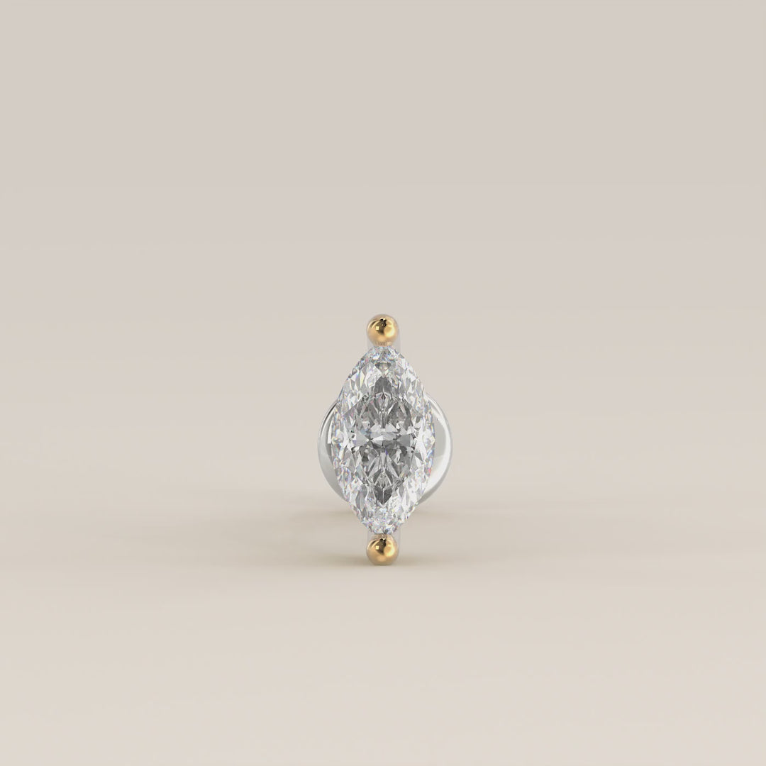 Signature Marquise Small Lab Grown Diamond Piercing