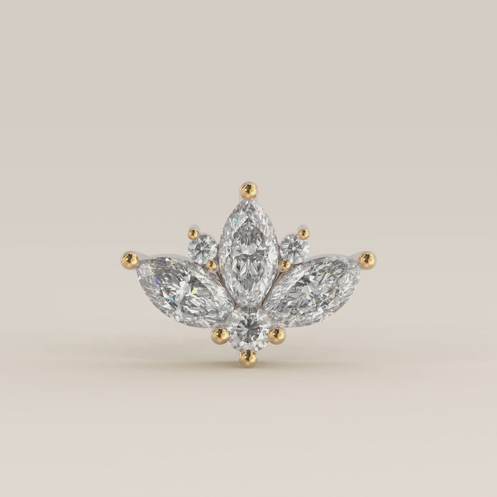 Tiara Cluster Lab Grown Diamond Piercing