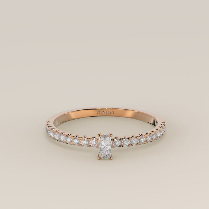 Julie - Elongated Cushion Lab Grown Diamond Ring