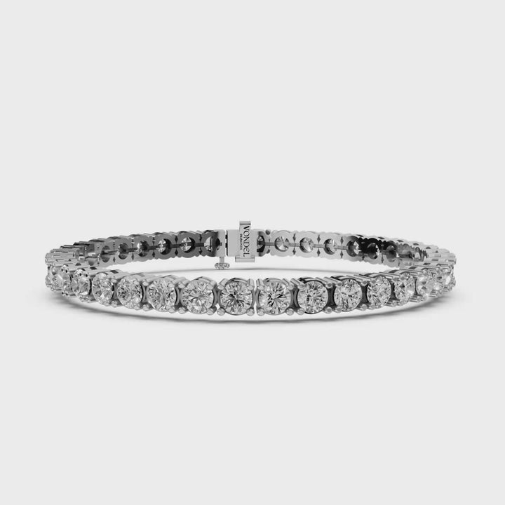 Chris - Klassieke Diamanten Tennisarmband - 18K Witgoud
