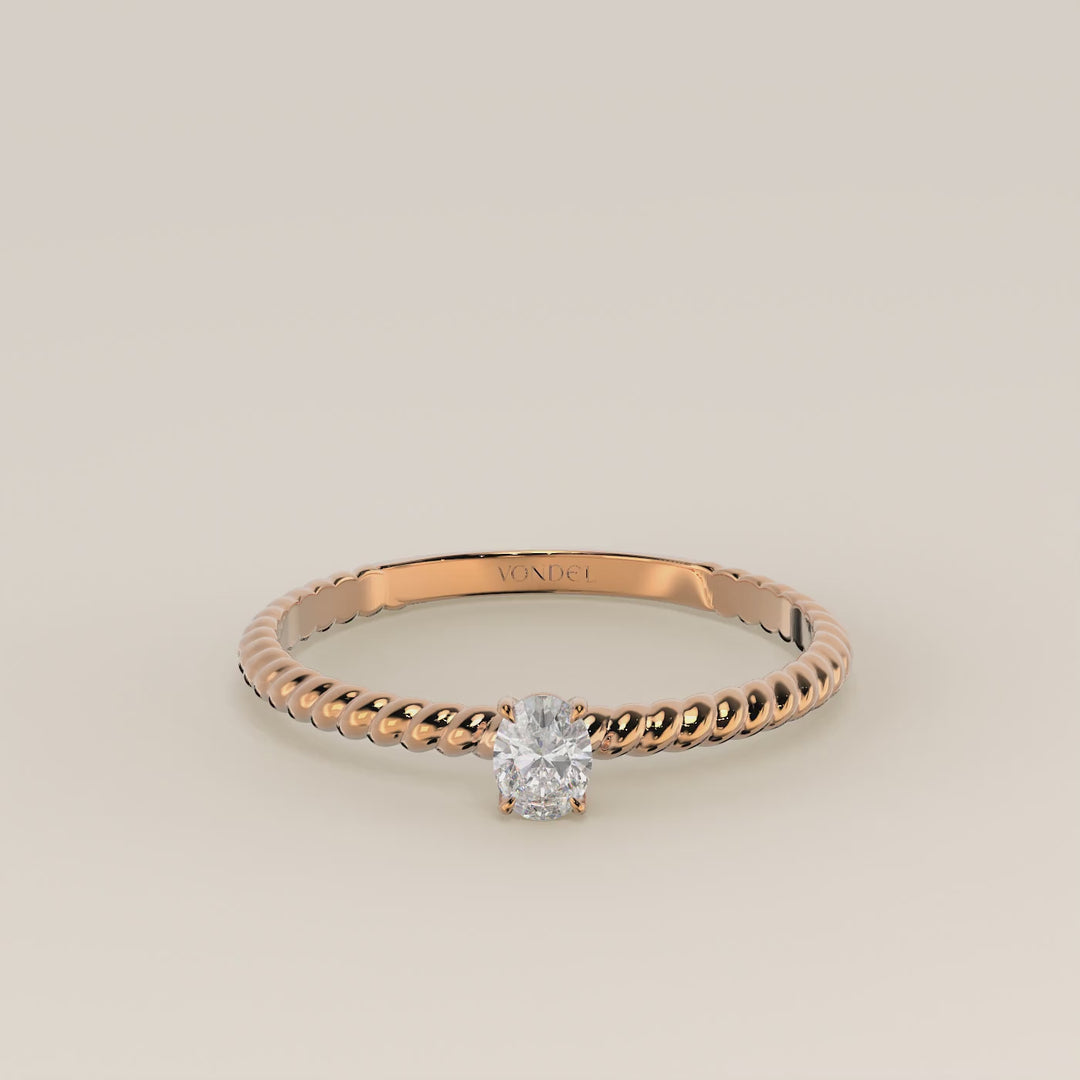 Bowie - Oval Lab Grown Diamond Ring
