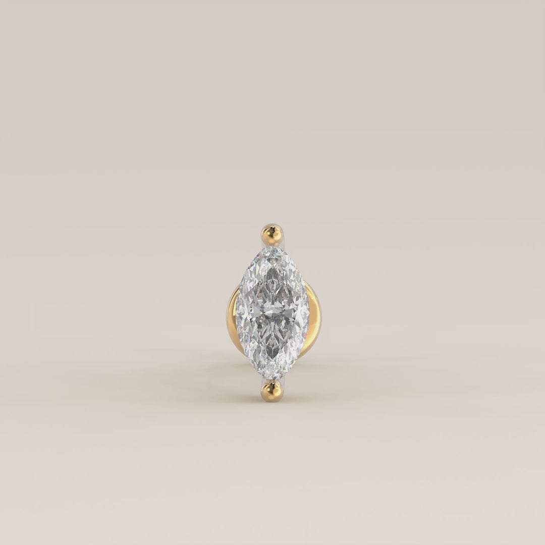 Signature Marquise Small Lab Grown Diamond Piercing
