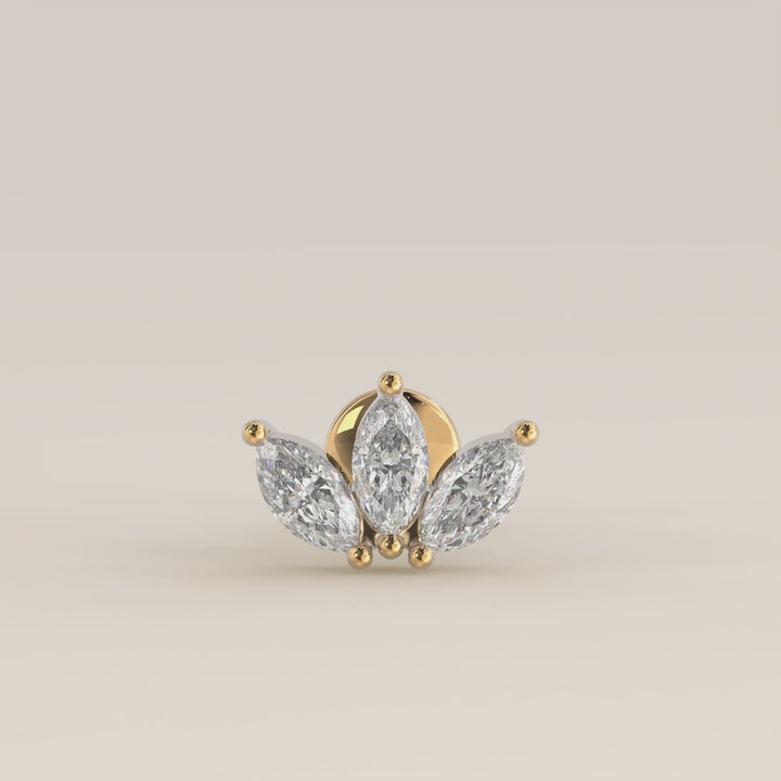 Éclat Trio Marquise Lab Grown Diamond Piercing