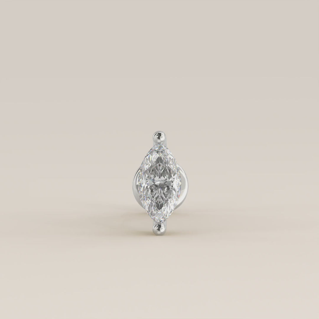 Signature Marquise Small Lab Grown Diamond Piercing