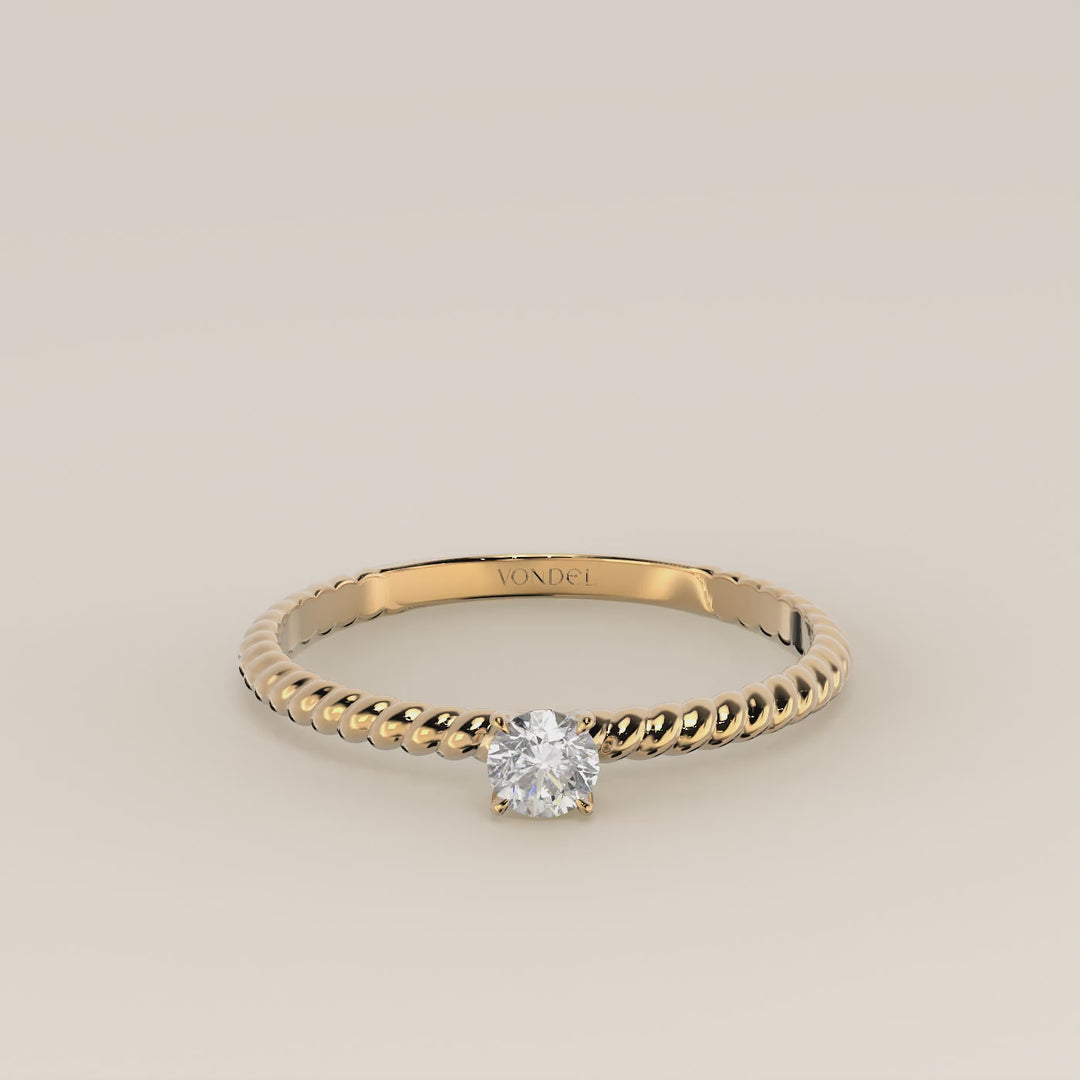 Bowie - Round Lab Grown Diamond Ring